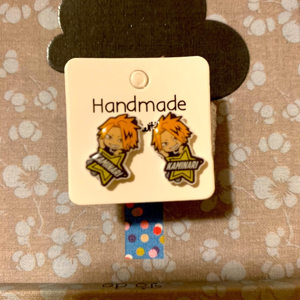 My hero academia denki Kaminari earrings